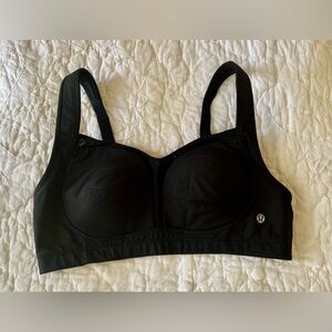 lululemon athletica Black Padded Support Sports Bra